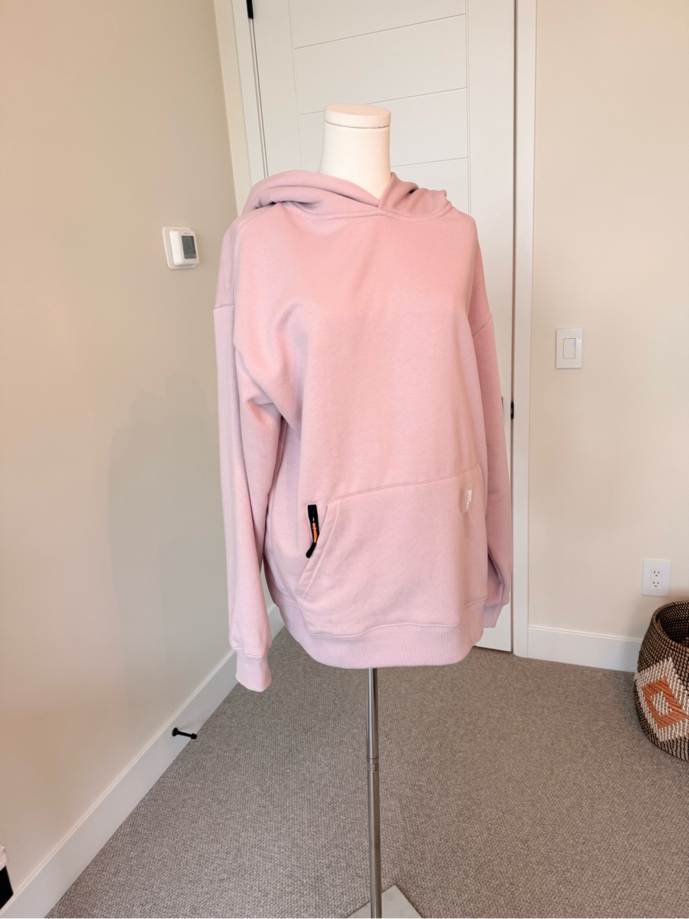 Soft Pink Women's Hoodie Sweatshirt- Relaxed Pullover